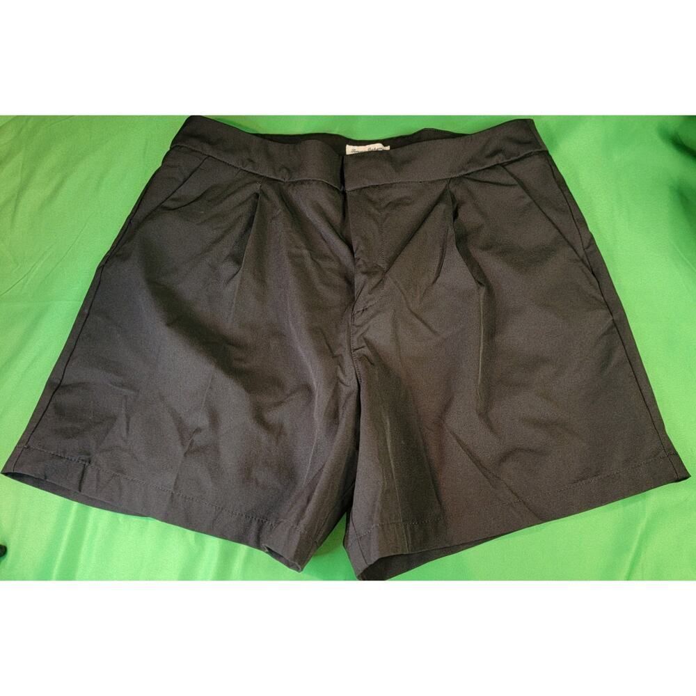 Tommy Bahama Women’s Active Short Black Pleated Stretch 4.5" Inseam Sz Large